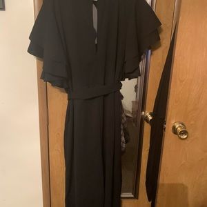 Black Boohoo keyhole jumpsuit